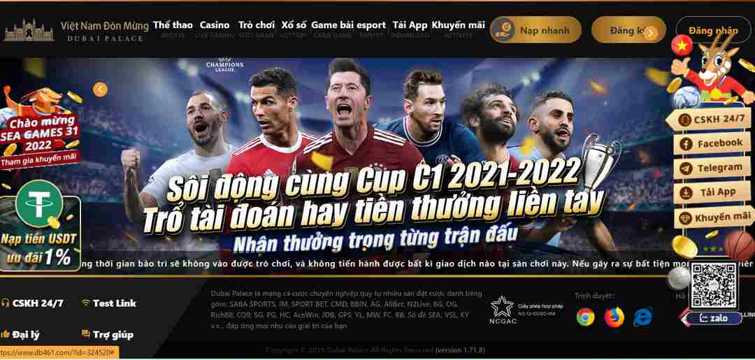 Dubai Casino sôi động cùng Cup C1 2021 - 2022